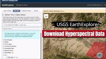 How to Download Hyperspectral Data (EO-1 Hyperion) from USGS Earth Explorer