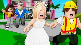 ROBLOX Brookhaven 🏡RP - FUNNY MOMENTS : The Rich Girl fall in love with a Poor Worker