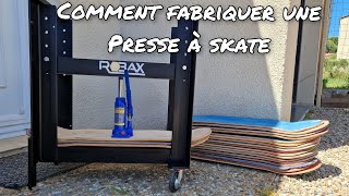 Je fabrique une presse hydraulique spécial skate et collage bois