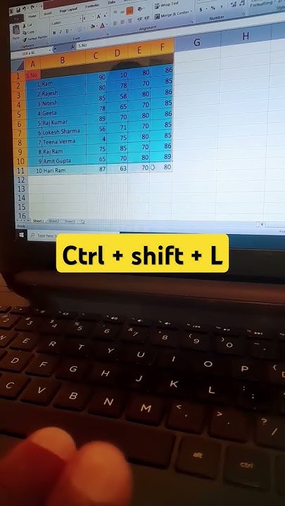 Filter Shortcut Key In Excel shorts excel YouTube filter-shortcut-key-in-excel-shorts-excel-youtube