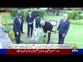 President Masoud Pezeshkian planted a tree at the Prime Minister’s House in Islamabad | PTV News