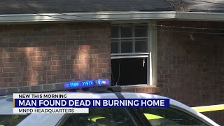 Man found dead in burning home