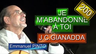 Video thumbnail of "JE M'ABANDONNE À TOI - Jean-Claude GIANADDA - (Instrumental avec les paroles) - N°200"