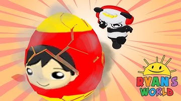 Tag with Ryan Egg Edition | Red T-Shirt Ryan vs Rally Racer Ryan | Reverse Pizza Run