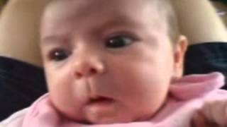 Cute Little Baby With Loud Burp