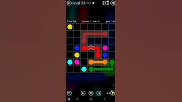 How To Solve Flow Free Bridges Blue Pack Level 24 7x7 Board Walk Through Solution Walkthrough