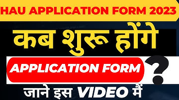 HAU APPLICATION FORM 2023 | KAB SURU HONGE HAU APPLICATION FORM |
