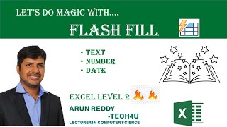 Excel Level 2 part 5 -flash fill