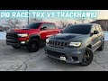 2021 RAM TRX VS 2021 JEEP TRACKHAWK *CRAZY DIG RACE*