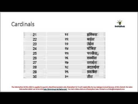 Hindi Numbers 21 To 30 Youtube Hindi Numbers 21 To 30 Youtube