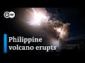 Philippines volcano - Dramatic footage of Taal ... - YouTube