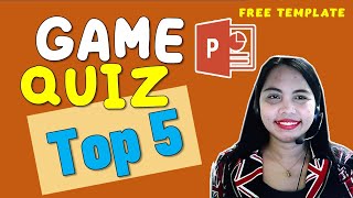 How to make Interactive GAME QUIZ (Top 5) using PowerPoint | Tutorial with FREE Template screenshot 5