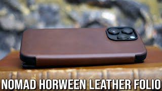 Nomad iPhone 15 Pro Max Horween Leather Folio