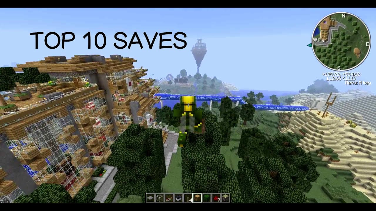 top 10 minecraft saves YouTube