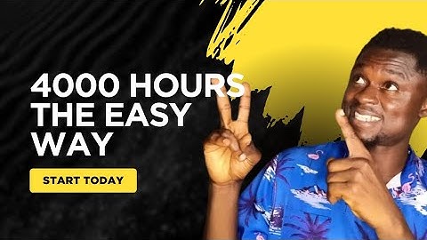 How to Get 4000 Watch Hours on YouTube — The Easy Way (2025 Guide)