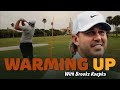 Warming up with brooks koepka