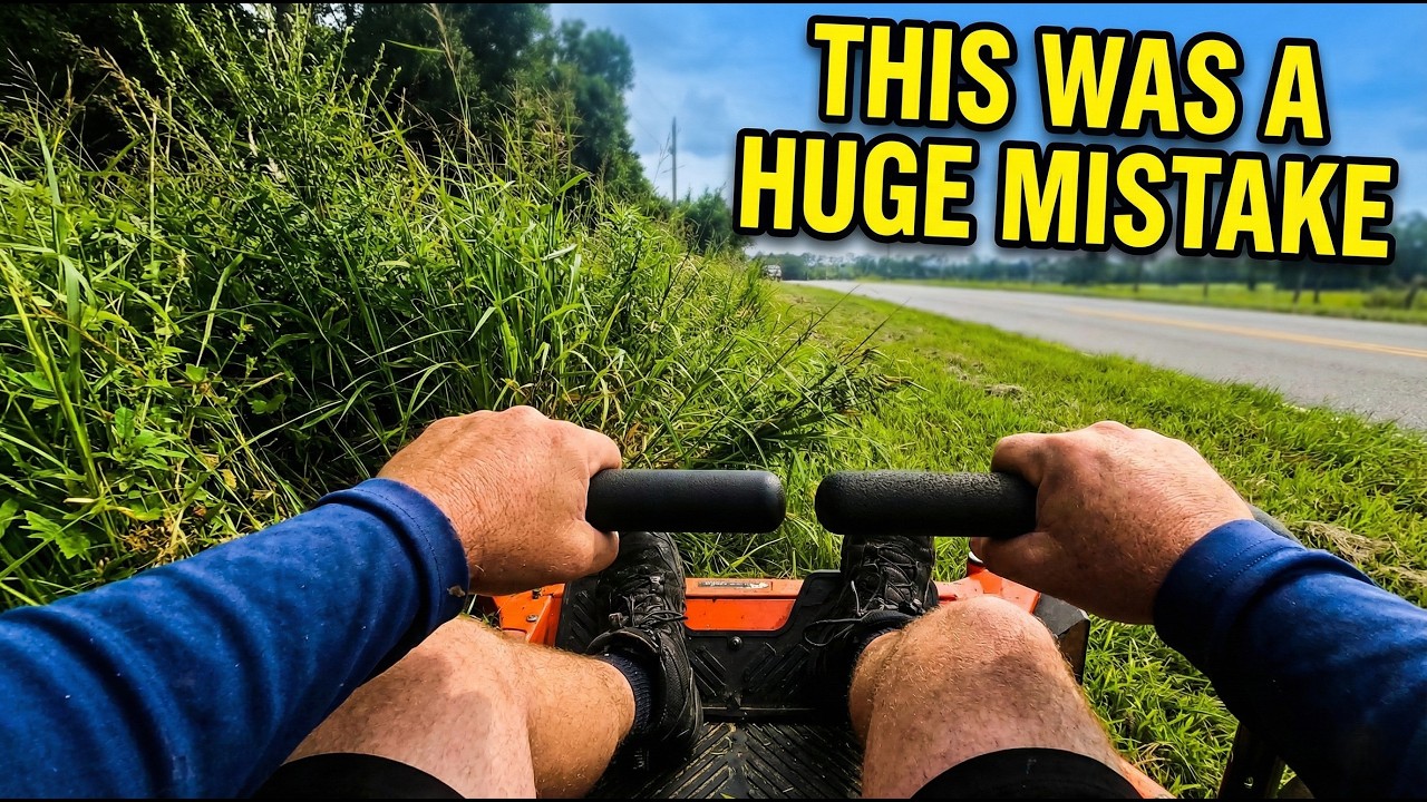Mowing a JUNGLE! 🌿Satisfying 4ft Tall Grass Transformation