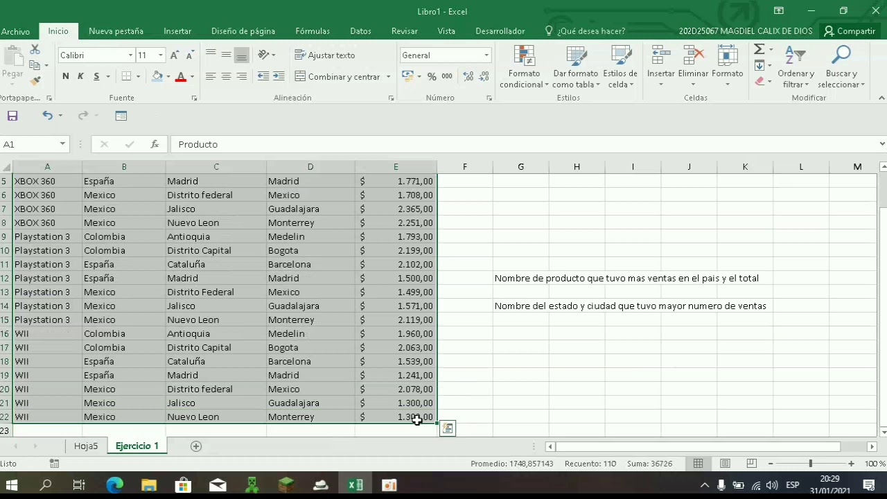 Tablas Dinámicas En Excel Fácil Tutorial Youtube