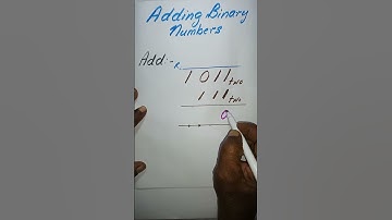 Adding Binary Numbers #maths #mathematics #shorts
