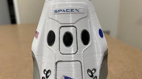 Building a 3d printed model of the Space X Falcon 9 Dragon rocket (shorter version)