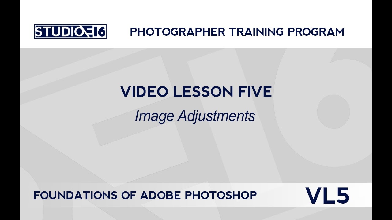 VL5 Image Adjustments