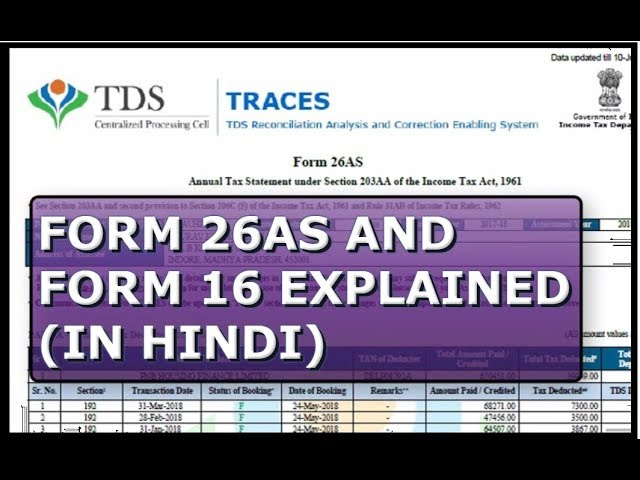 form 26 as 16 explained youtube draft audit report how to find the balance sheet of a company