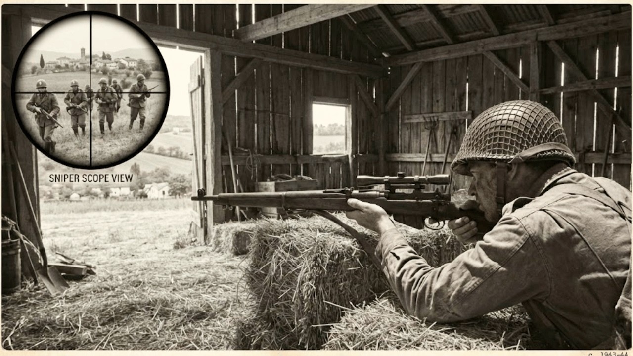 They Banned His Broken Barn Sniper Hole — Until He Ruthlessly Held Off 18 Italians Alone