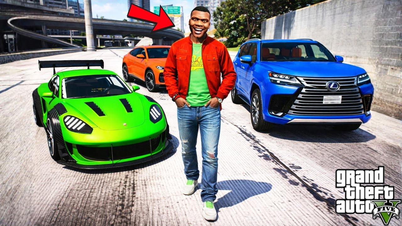 Franklin Brings Luxury Cars To His New Dealership In GTA 5! | SHINCHAN and CHOP