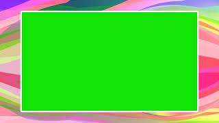 COLORFUL PICTURE FRAME GREEN SCREEN EFFECT 1061