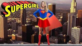 Supergirl Cape Flowing Green Screen (Helen Slater)