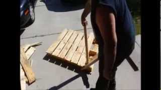 The Pallet Pal - Re-claiming Pallets Made Easy! This is the easiest way To take apart Pallets with very little damage to the wood! 