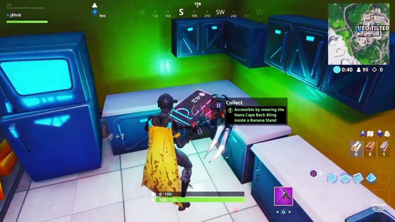 Fortbyte #43 - Accessible By Wearing The Nana Cape Back Bling Inside A Banana Stand