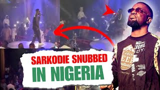 Eiii!! Nigerians shows Sarkodie Sheeege on Stage Again