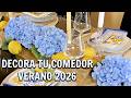 Cómo decorar tu comedor VERANO 2026 🍋✨ Mesa Mediterránea estilo Amalfi