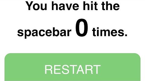 Spacebar Counter: Beat my record in 1 minute.
