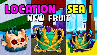 NEW All Locations Fruit Spawn in First Sea (New Update)  Actually Spawn in Blox Fruits