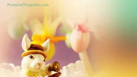 Easter Rabbit PowerPoint Template by PoweredTemplate.com