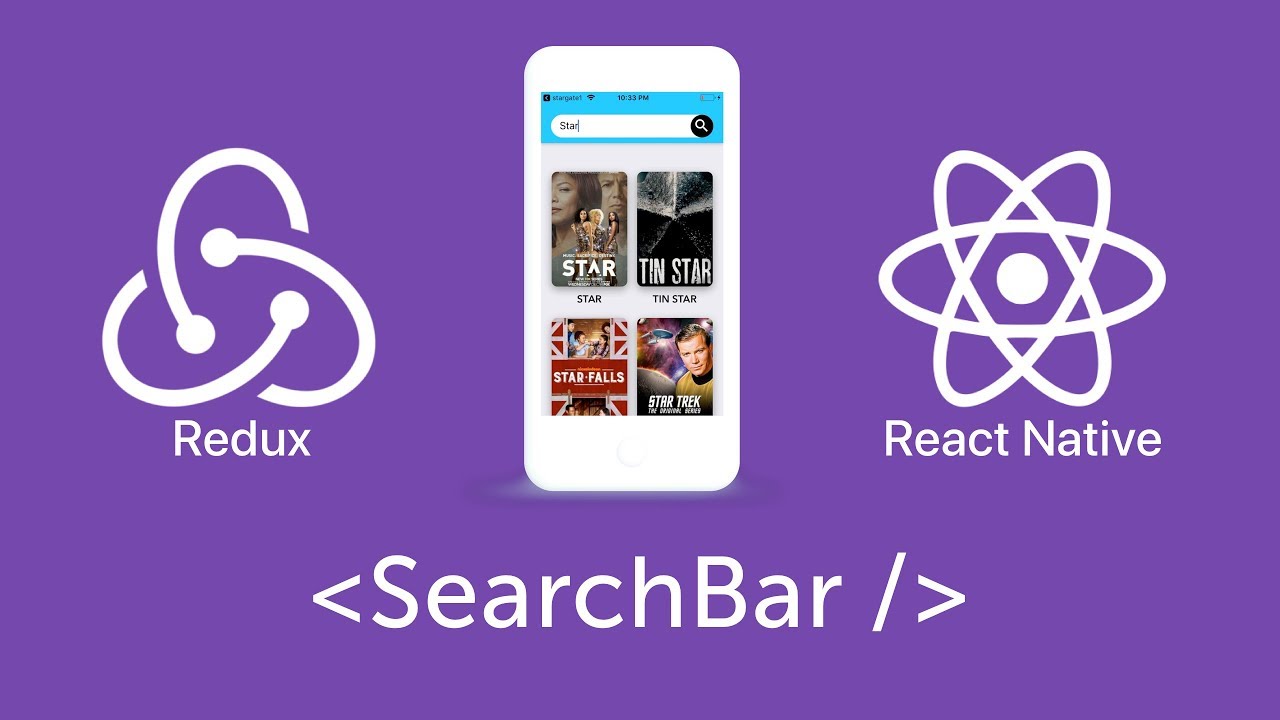 Searchbar redux react native 4 level 2 youtube
