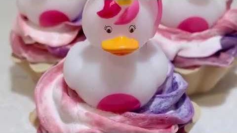 Making Unicorn Cupcake Soap