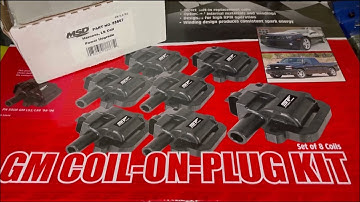 GM Coil-On-Plug Kit LS Engines MSD Street Fire Coils 55088 with MSD Coil Pack Wiring Harnesses 88867