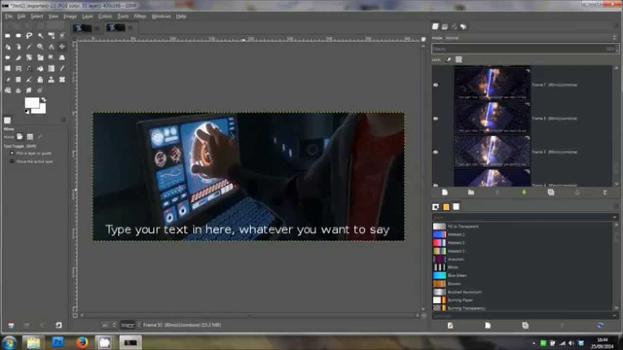 How do I add text to an animated .gif in gimp? - Ask Ubuntu