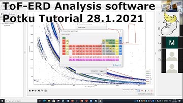 ToF-ERDA analysis software Potku - Tutorial/Webinar 28.1.2021