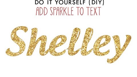 Adding Sparkle to Text Using Photoshop