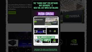 The Thanos Snap for Software: Why Anthropic’s New Tool Just Wiped Out Billions#usstocks #investing