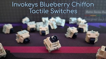 Great feel, terrible sound | Invokeys Blueberry Chiffon v1 Tactile Switches (lubed)