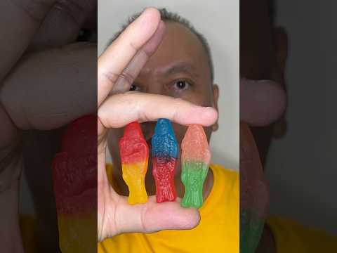 👂ASMR スウェーデン産フィッシュテイルズグミキャンディー 2種類1つ（3種類）食べる音👂#shorts #asmr