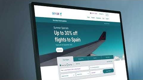 Sky UX - UX/UI Design case study for airline company