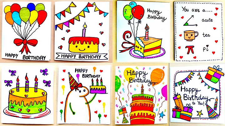 Easy & Beautiful White Paper Handmade Happy  Birthday Greeting  Card Making | DIY Birthday Card idea