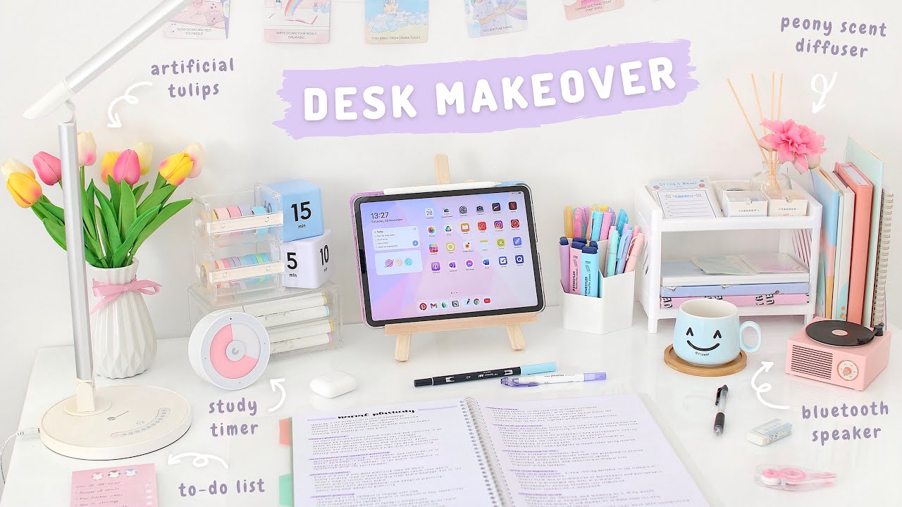 Aesthetic Desk Storage & Organization