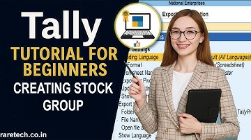 Tally Tutorial for Beginners | Creating Stock Group in Tally ERP 9 & TallyPrime